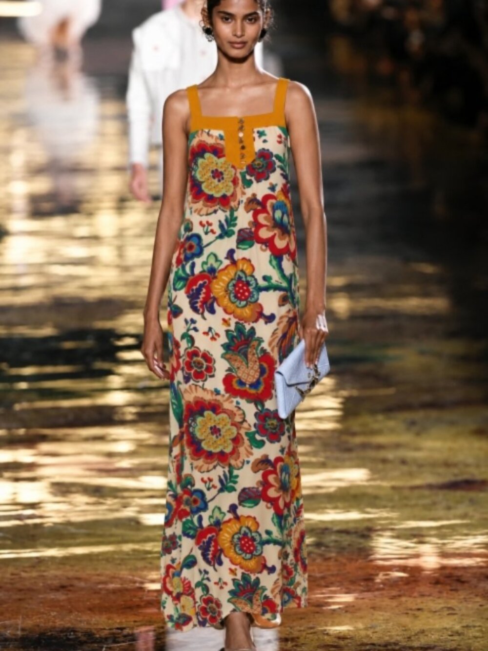 NWOT Tory Burch Wildflower 2012 Resort Collection Multi Ivey Maxi Dress XS $700
